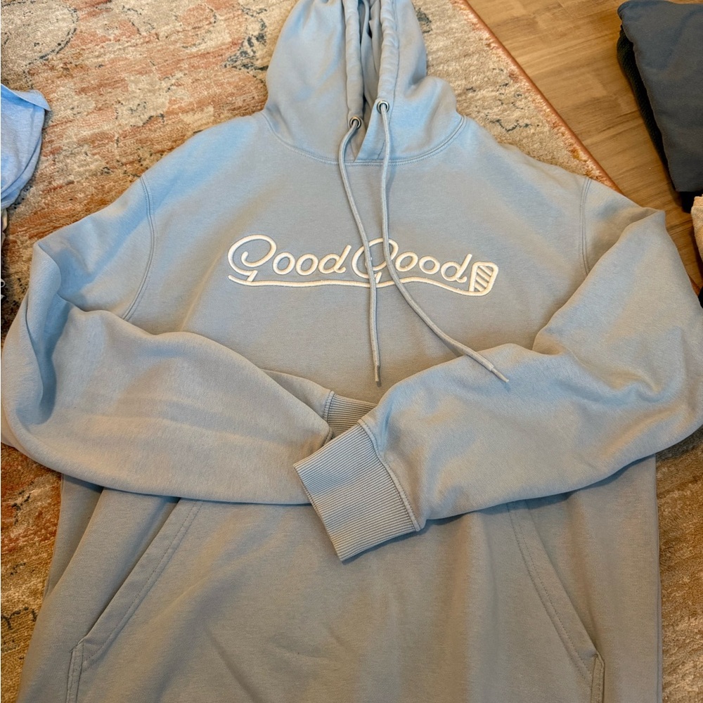 Men's Light Blue Good Good Golf Hoodie